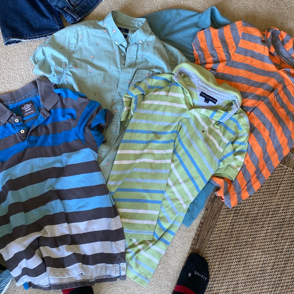 5 polos. All good quality in good condition